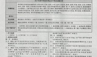 山东省学业水平考试