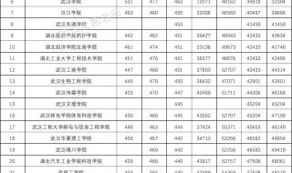 江汉大学录取分数线